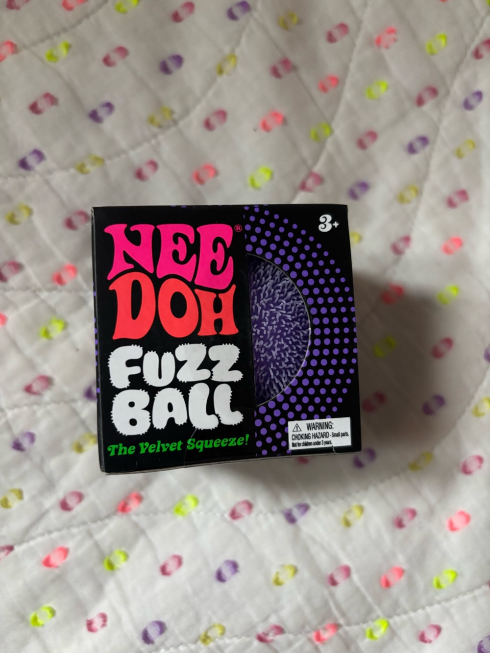 Nee Doh Fuzz Ball - Purple Velvet Squeeze